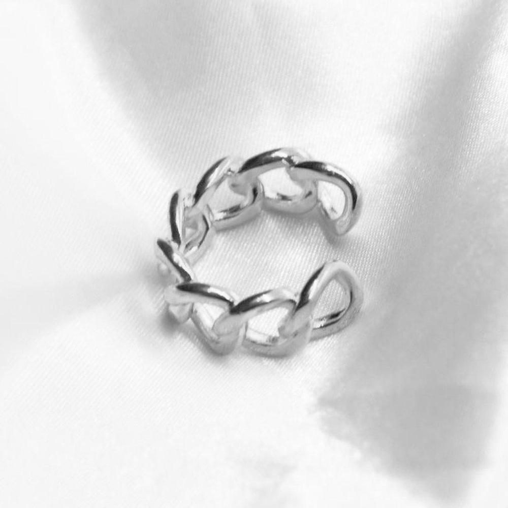 Sterling Silver Chain Ring - Picture 6 of 7